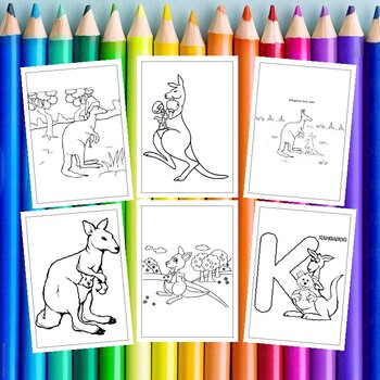 Kangaroo Coloring Book For Kids: A beautiful coloring books kids activity  (Paperback)