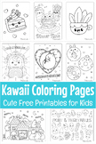 Printable Kawaii Coloring Pages for Kids