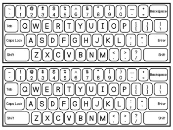 Printable Keyboard by That Extra Life Teachers Pay Teachers