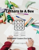 Printable Kids Game: Letters In A Box Kids Game. Kids Game