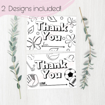 thank you card coloring teaching resources teachers pay teachers