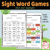 Printable Kindergarten Sight Words Worksheets find & highlight
