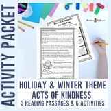 Printable Kindness Club Activities with Winter Theme