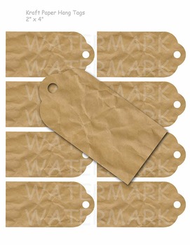 Printable Kraft Paper Gift Tags by OldMarket