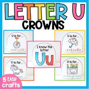 Alphabet U For Vocabulary Reading Lesson Kids Coloring Set