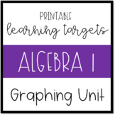 Printable Learning Targets--Algebra 1 Graphing Unit