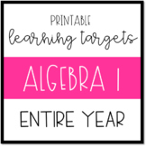 Printable Learning Targets/I Can Statements--ENTIRE YEAR A