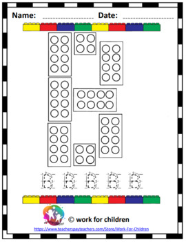 Free Printable DUPLO Counting Mats for Preschoolers