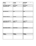 printable lesson plan template teachers pay teachers