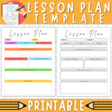 Printable Lesson Plan Template