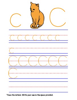 Printable Letter Cc Activity Worksheets by First Teachers | TpT