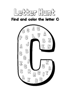 Printable Letter Hunt Worksheet Preschool: Unlock Your Child's Potential