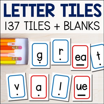 Preview of Printable Letter Tiles - Making Words, Orthographic Mapping, Reading & Spelling