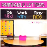Classroom Décor Printable Letters Large Wall Display Be Ki