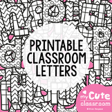 Bulletin Board Letters - Classroom Decor