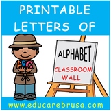 Printable Letters of Alphabet (Classroom Wall) PreK, Speci