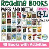 Printable Leveled Books BUNDLE Levels G-L  PRINTABLE and D