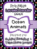 Printable Leveled Reader - Ocean Animals - Level A