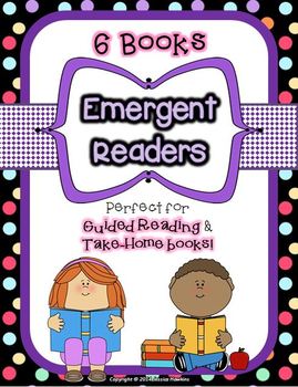 Preview of Printable Emergent Readers -  6 Books - (Levels A - C)