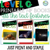 Printable Leveled Reading Books Nonfiction Level G Tons of