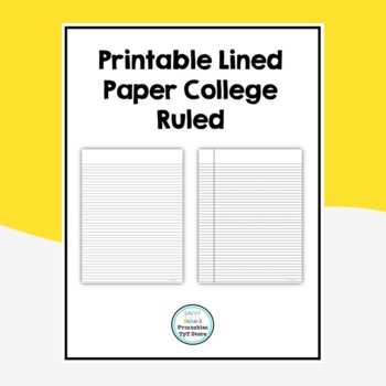 printable lined paper college ruled by savvy school posters and printables