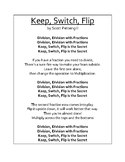 Printable Lyrics for "Keep, Flip, Switch" Original Song