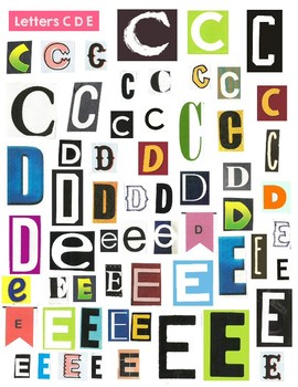 printable magazine cut out letters and numbers by art is basic tpt