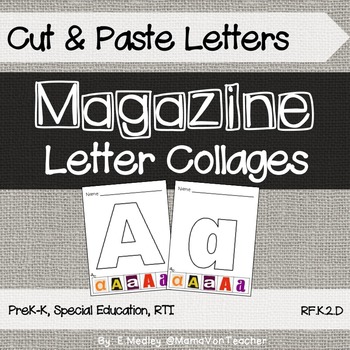 Alphabet letter for collage