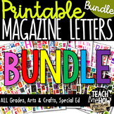 Printable Magazine Letters & Numbers BUNDLE