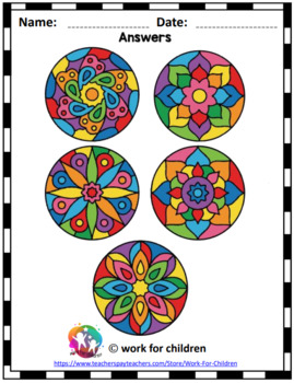 Mandala Color By Number For Kids Ages 4-8: 50 Unique Color By