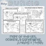 Printable Maps and Worksheets | Continents Ocean & The Uni