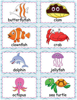 printable ocean animals activity under the sea bingo