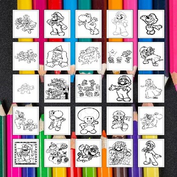 Printable Mario Coloring Pages Collection: The Perfect Gift for Young Gamers