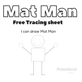 Preview of Printable Mat Man Tracing Sheets