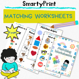 Printable Matching Worksheets, Match the Picture,Preschool
