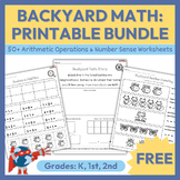 Printable Math Bundle | Arithmetic & Number Sense Activities