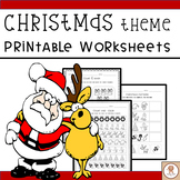 Christmas Number Matching Worksheet Kindergarten Winter De
