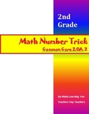 Fun Math Number Trick Common Core (CCSS 2.OA.2) Adding up 