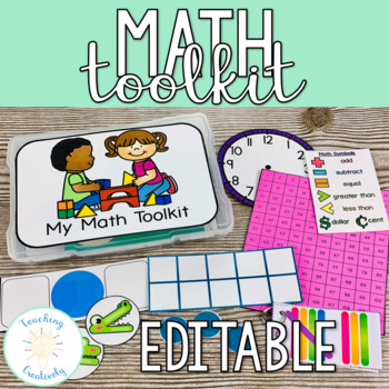 Preview of K, 1, 2 Grade Printable Math Toolkit for Distance Learning