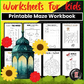 Preview of Printable Maze Worksheets activities for kids