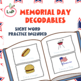 Printable Memorial Day Decodable Books with Sight Words
