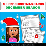 December Season - Printable Merry Christmas Cards - Christ