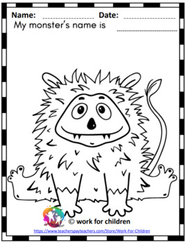 Monster Coloring Pages for Kids - Happy Toddler Playtime