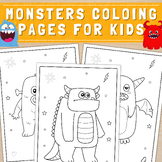 Printable Monsters Coloring Pages | Halloween Activity