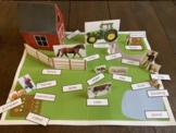 Printable Montessori Grammar Farm with Labels in Print