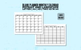 Printable Monthly Calendar Planner