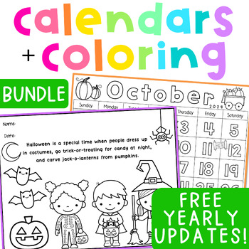 Calendar Coloring Pages 2023 Calendar Trace Kindergarten Holiday ...