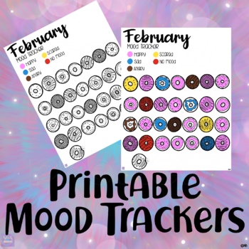 February Mood Trackers For Younger Grades by Positively Bright | TpT