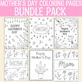 Printable Mother's Day Coloring Pages Bundle Pack,Mother's