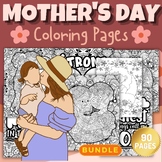 Printable Mothers Day Coloring Pages Sheets - Fun May Acti